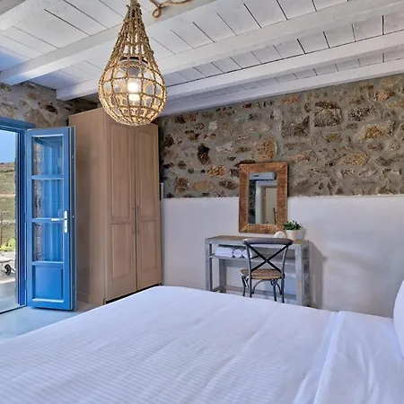 Villa Elegant Mykonos Air Private Pool 4 Bedrooms Sea View Panormos *