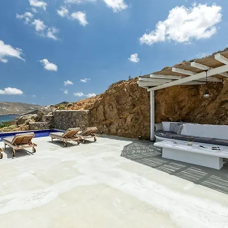 Villa Elegant Mykonos Air Private Pool 4 Bedrooms Sea View Panormos